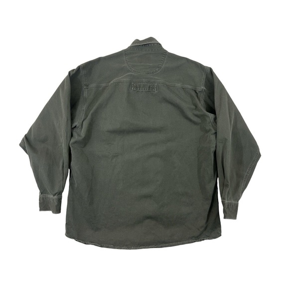 VTG Willis & Geiger Men Gray Button Down Long Sleeve Shirt Sz M - Picture 6 of 6